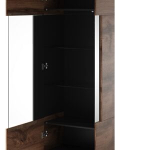 Vitriinkapp RAVENO W-1, tamm / must