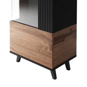 Vitriinkapp RAVENO W-1, tamm / must