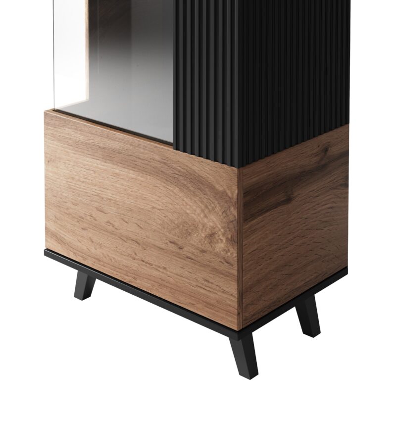 Vitriinkapp RAVENO W-1, tamm / must