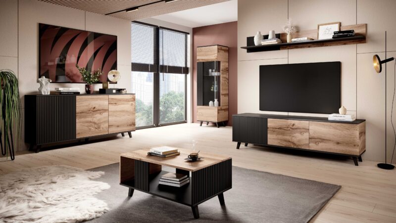 Televiisorialus RAVENO RTV-2, tamm / must