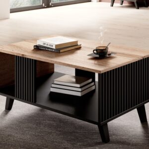 Kohvilaud RAVENO LAW-1, tamm / must