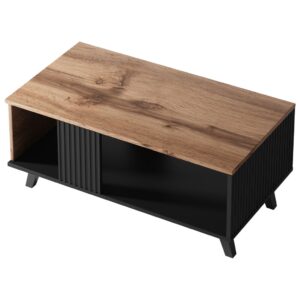 Kohvilaud RAVENO LAW-1, tamm / must