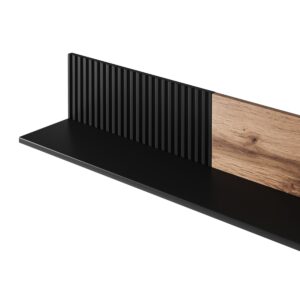 Riiul RAVENO P-1, tamm / must