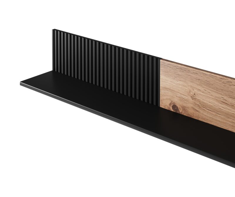 Riiul RAVENO P-2, tamm / must