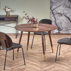 Söögilaud DOMENICO, pähkel / kuldne