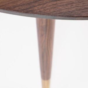 Söögilaud DOMENICO, pähkel / kuldne