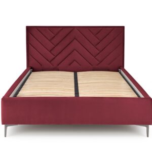 Voodi MONTERO 160x200, burgundiapunane Monolith 59