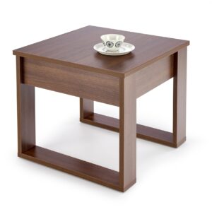 Kohvilaud NEVORA SQUARE, tume pähkel