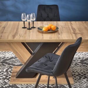 2010001194125_3 Pikendatav Söögilaud BRANTOR, wotan tamm / must