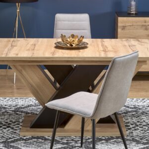 2010001194125_4 Pikendatav Söögilaud BRANTOR, wotan tamm / must