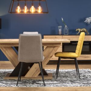 2010001194125_5 Pikendatav Söögilaud BRANTOR, wotan tamm / must