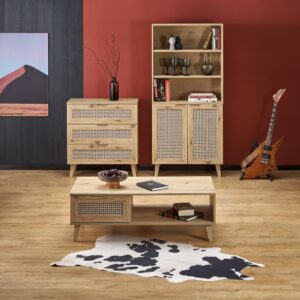 Voodi BORLENA LOZ-160x200,  tamm / must