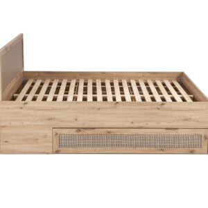 Voodi BORLENA LOZ-160x200,  tamm / must