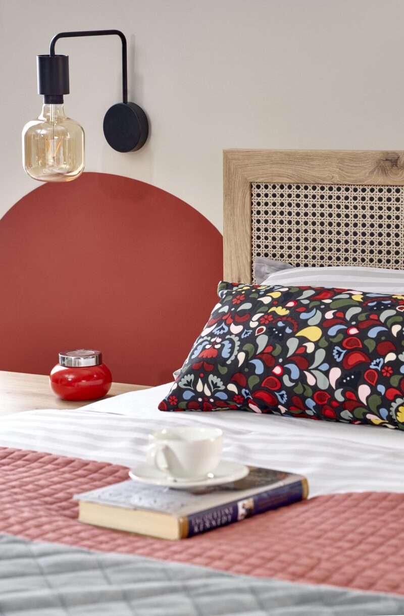 Voodi BORLENA LOZ-160x200,  tamm / must