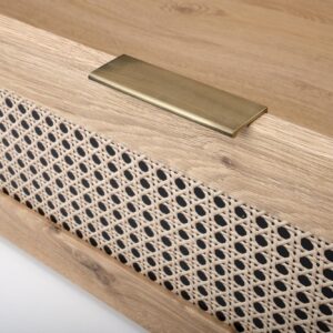 Voodi BORLENA LOZ-160x200,  tamm / must