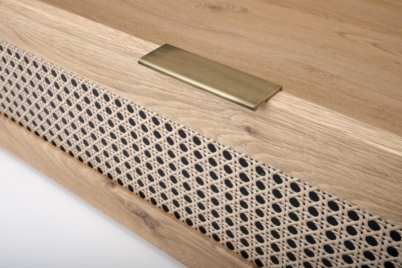 Voodi BORLENA LOZ-160x200,  tamm / must