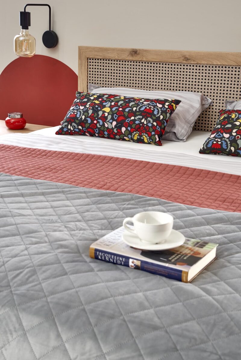 Voodi BORLENA LOZ-160x200,  tamm / must