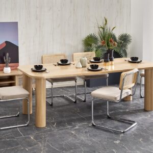 Söögilaud ELEFANT 2, naturaalne tamm