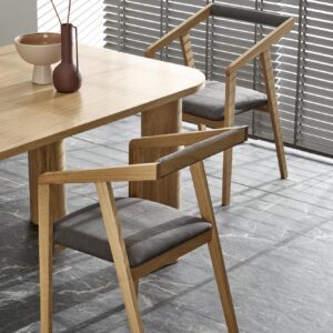 Söögilaud ELEFANT 2, naturaalne tamm