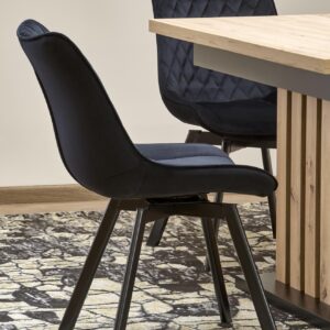 Pikendatav söögilaud LAMERON,  tamm / must