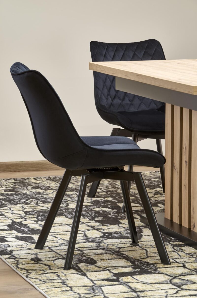 Pikendatav söögilaud LAMERON,  tamm / must