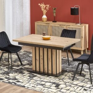 Pikendatav söögilaud LAMERON,  tamm / must