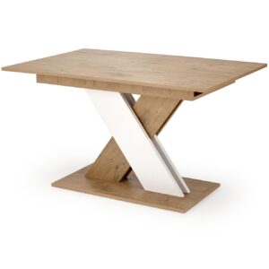 Pikendatav söögilaud XARELO tamme imitatsioon/ valge