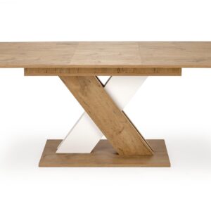 Pikendatav söögilaud XARELO tamme imitatsioon/ valge