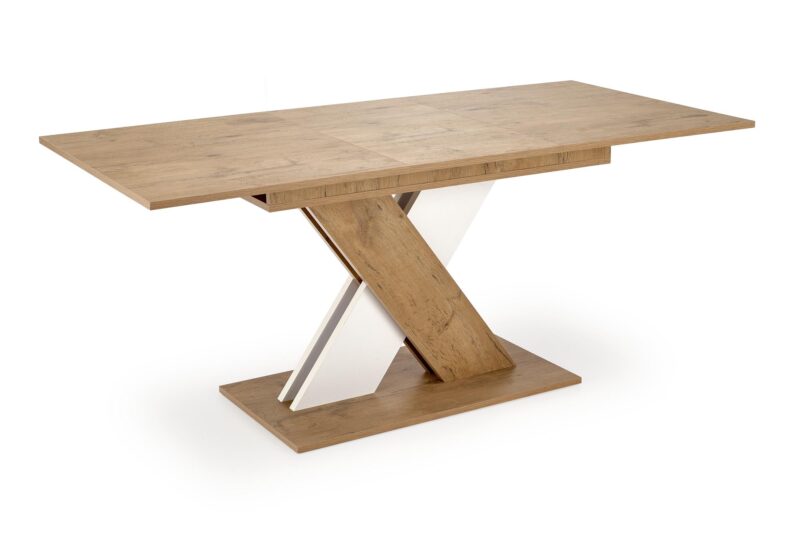 Pikendatav söögilaud XARELO tamme imitatsioon/ valge