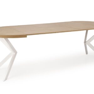 Pikendatav söögilaud PERONA, kuldne tamm / valge