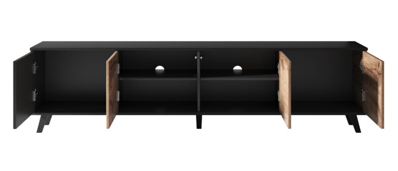 Televiisorialus RAVENO RTV-3, 200 cm, tamm / must