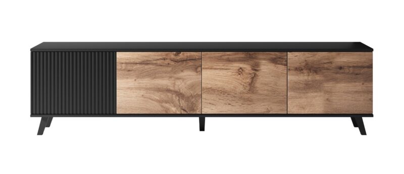 Televiisorialus RAVENO RTV-3, 200 cm, tamm / must