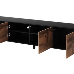 Televiisorialus RAVENO RTV-3, 200 cm, tamm / must