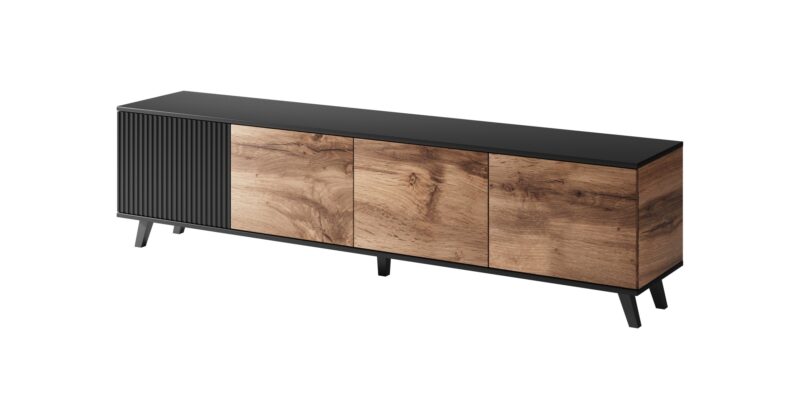 Televiisorialus RAVENO RTV-3, 200 cm, tamm / must