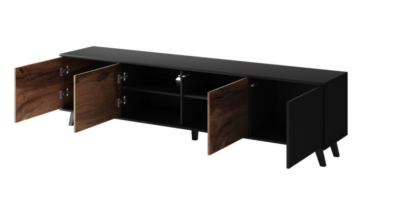 Televiisorialus RAVENO RTV-3, 200 cm, tamm / must