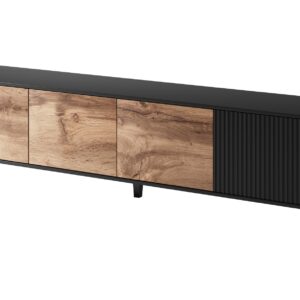 Televiisorialus RAVENO RTV-3, 200 cm, tamm / must