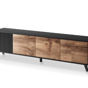 Televiisorialus RAVENO RTV-3, 200 cm, tamm / must