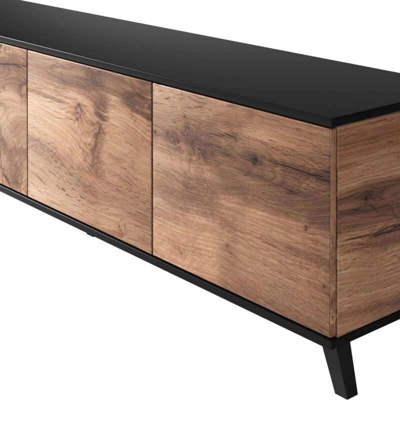 Televiisorialus RAVENO RTV-3, 200 cm, tamm / must