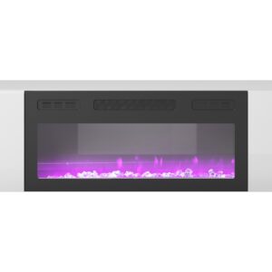 LIVO RTV 180 TV alus koos kaminaga, valge