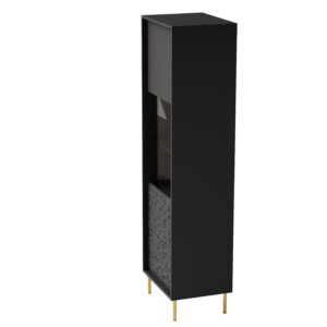 Vitriinkapp BULMOR W-1, must / kuldne