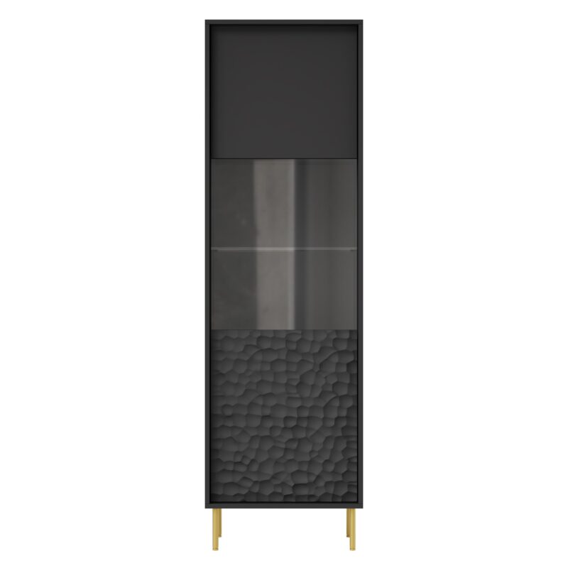 Vitriinkapp BULMOR W-1, must / kuldne