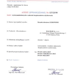 Kontoritool GERNIMO, must