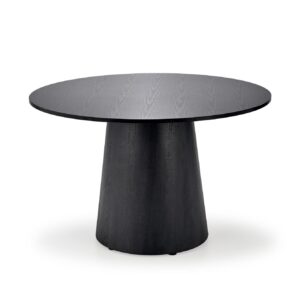 Söögilaud GINTER, ümmargune / must