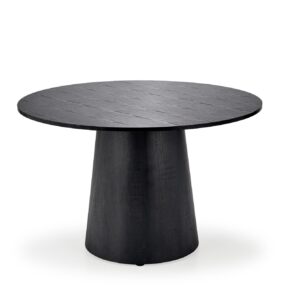 Söögilaud GINTER, ümmargune / must