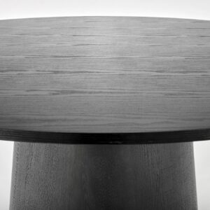 Söögilaud GINTER, ümmargune / must