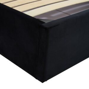 Voodi PALAZ 160, must / kuldne