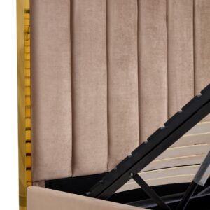 Voodi PALAZ 160, beež / kuld