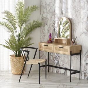 Meigilaud CALANTO, naturaalne / must