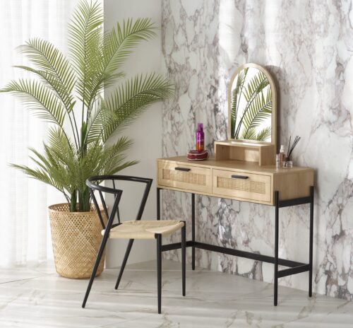 Meigilaud CALANTO, naturaalne / must