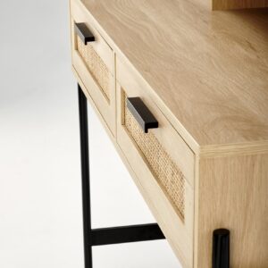 Meigilaud CALANTO, naturaalne / must